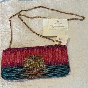 Mary Frances Sunset Beaded Clutch